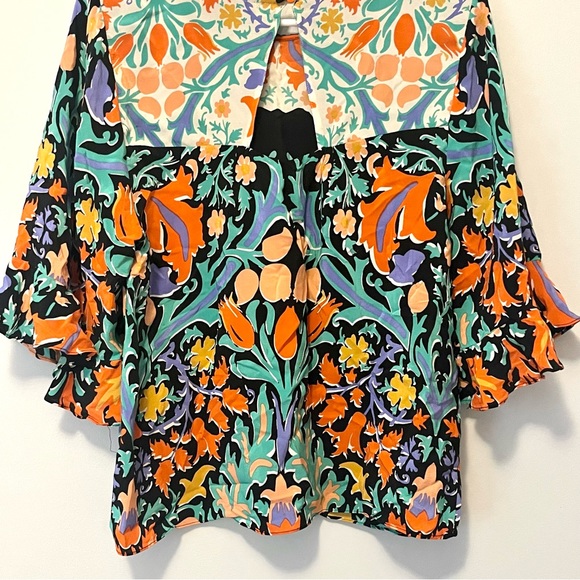 Anthropologie x Maeve flowy colorful floral print blouse - Picture 11 of 15